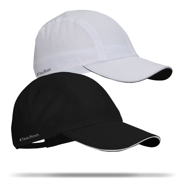 TrailHeads Performance Mens Running Hat - Lightweight, Quick Dry Workout Hats for Men - Athletic Sports Cap for Tennis, Gym - Image 1